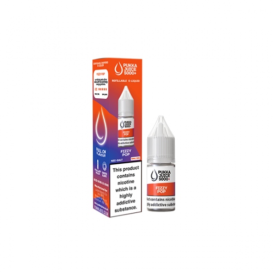 20mg Pukka Juice 5000+ 10ml Nic Salt (50VG/50PG) - Flavour: Fizzy Pop