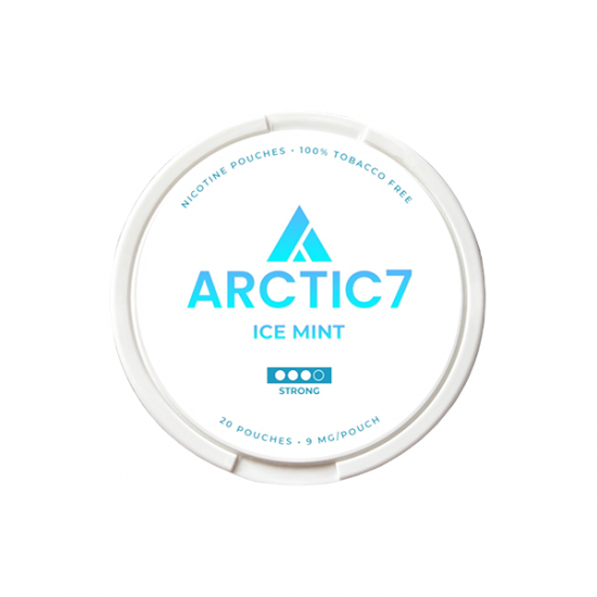 9mg Arctic7 Ice Mint Slim Nicotine Pouches - 20 Pouches