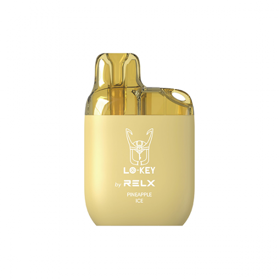 20mg RELX Lo-key Disposable Vape 600 Puffs - Flavour: Pineapple Ice