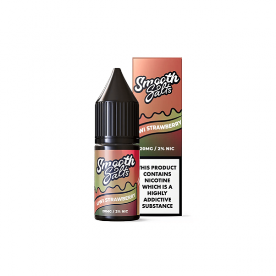 10mg Smooth Salts Nic Salt (50VG/50PG) - Flavour: Kiwi Strawberry