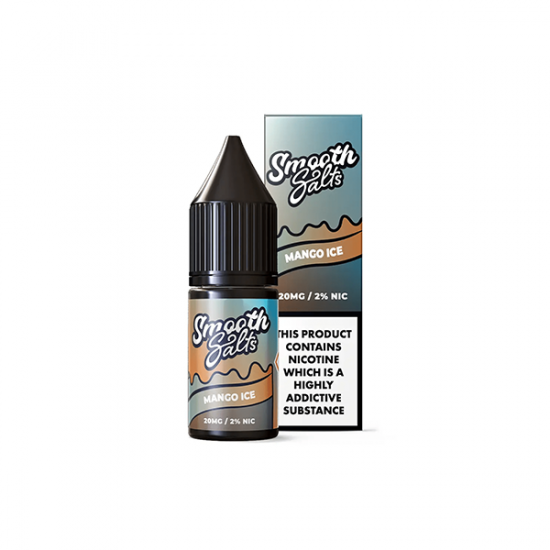 20mg Smooth Salts Nic Salt 10ml (50VG/50PG) - Flavour: Mango Ice