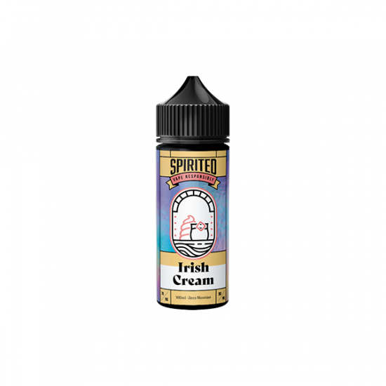 0mg  Spirited By Fantasi 100ml Shortfill (70VG/30PG) - Flavour: Irish Cream