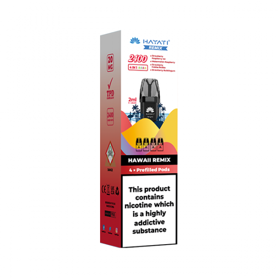 20mg Hayati Remix 2400 Replacement Pods 2400 Puffs - Flavour: Hawaii Remix