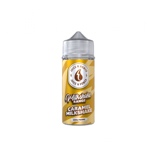 0mg Juice N Power Shortfills 100ml (70VG/30PG) - Flavour: Carmel Milkshake