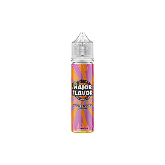 0mg Major Flavor 50ml Longfill (100PG) - Flavour: Beetle-Juice