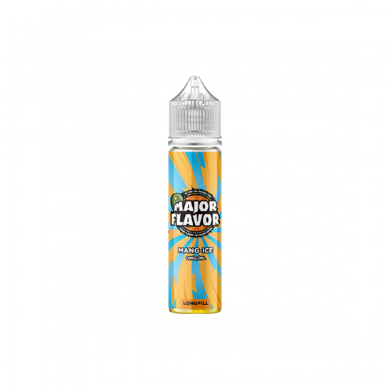 0mg Major Flavor 50ml Longfill (100PG) - Flavour: mang-Ice