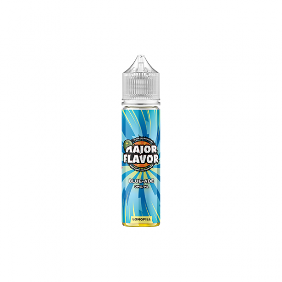 0mg Major Flavor 50ml Longfill (100PG) - Flavour: Blue-Ade