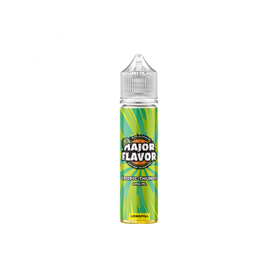 0mg Major Flavor 50ml Longfill (100PG) - Flavour: Tropic-Thunda