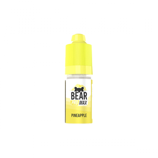 10mg Bear Pro Max Bar Series Nic Salts 10ml (50VG/50PG) - Flavour: Pineapple