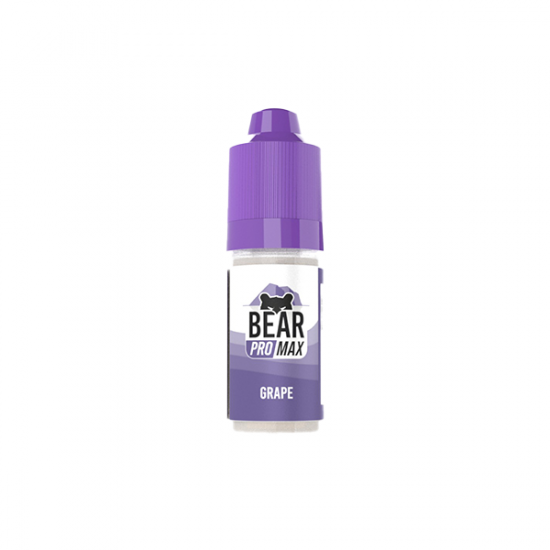 10mg Bear Pro Max Bar Series Nic Salts 10ml (50VG/50PG) - Flavour: Grape