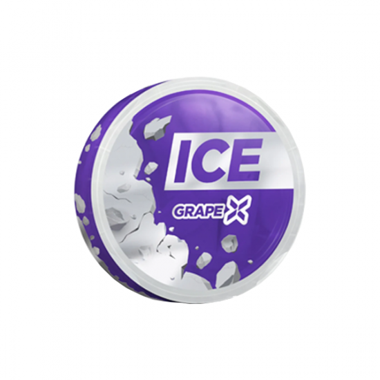 38mg Ice Nicotine Pouches - 20 Pouches - Flavour: Grape X