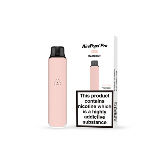 AIRSCREAM Air Pops Pro Lite Vape Device Starter Kit - Color: Rosy Pink