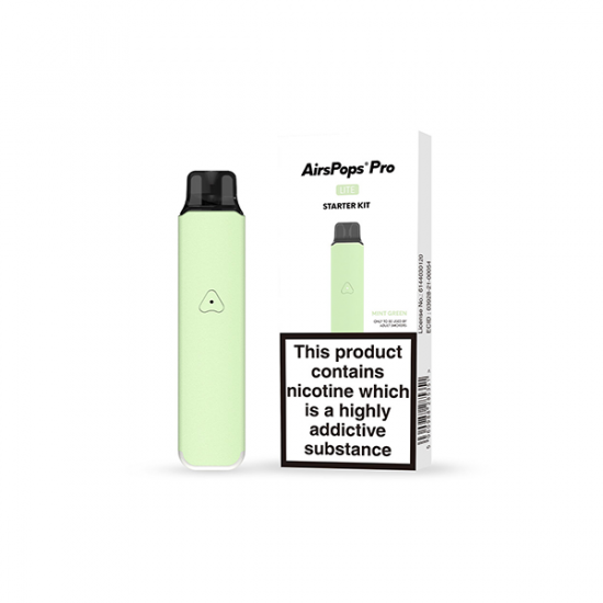 AIRSCREAM Air Pops Pro Lite Vape Device Starter Kit - Color: Mint Green