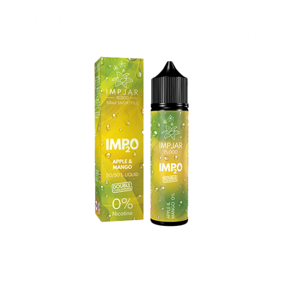 0mg Imp Jar Imp2O 50ml Shortfill (50VG/50PG) - Flavour: Apple & Mango