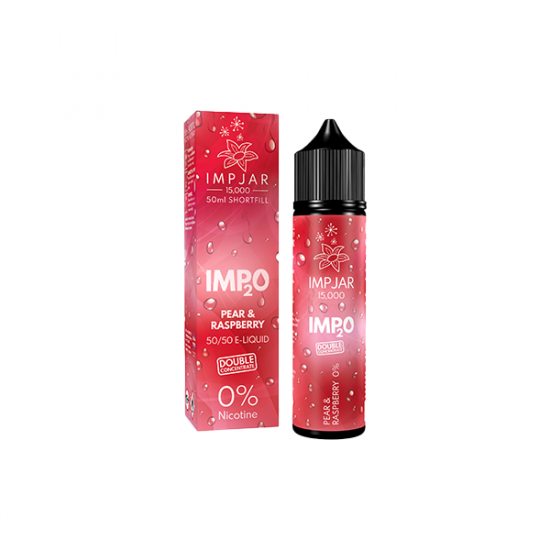 0mg Imp Jar Imp2O 50ml Shortfill (50VG/50PG) - Flavour: Pear & Raspberry