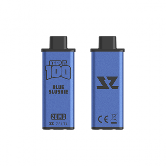 20mg Zeltu X3 Pod 2ml - Flavour: Keep It 100 - Blue Slushie