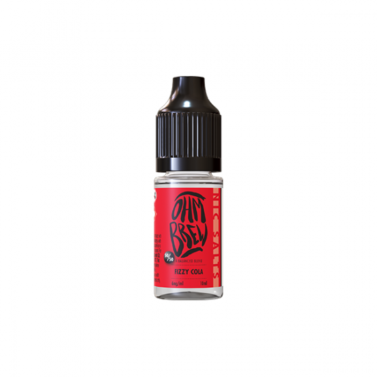 3mg Ohm Brew Balanced Blend 10ml Nic Salts (50VG/50PG) - Flavour: Fizzy Cola