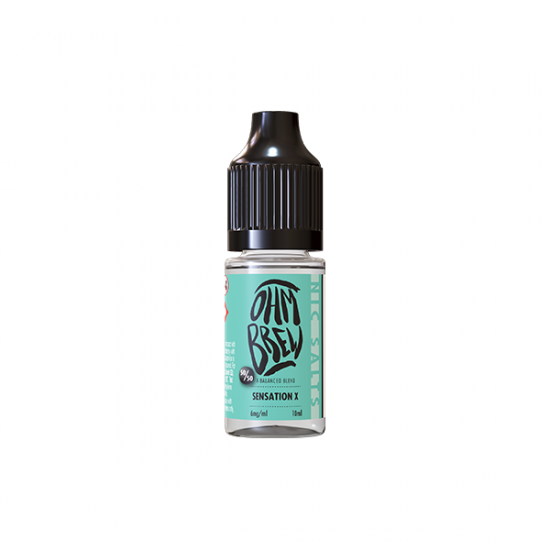 3mg Ohm Brew Balanced Blend 10ml Nic Salts (50VG/50PG) - Flavour: Sensation X