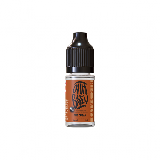 3mg Ohm Brew Balanced Blend 10ml Nic Salts (50VG/50PG) - Flavour: The Cuban