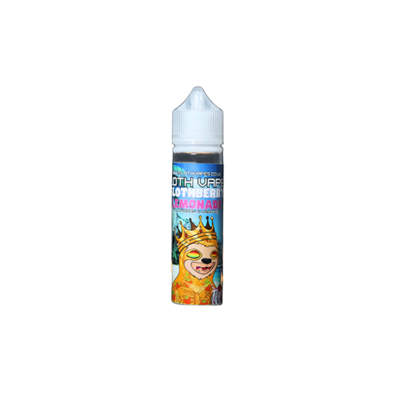 0mg Sloth Vapes 50ml Shortfill (70VG/30PG) (1 Free Nic Shot Per Shortfill) - Flavour: Slothberry Lemonade