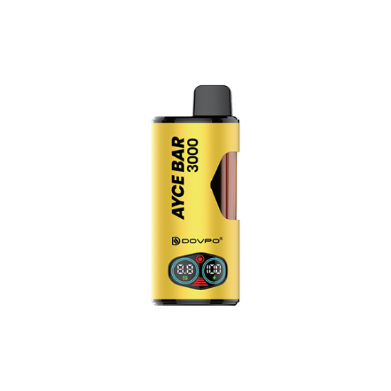 20mg Dovpo Ayce Bar 3000 4 in 1 Disposable Vape Kit - 3000 Puffs - Flavour: Yellow Bar