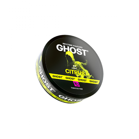 6mg Ghost Light Nicotine Pouches - 20 Pouches - Flavour: Citrus