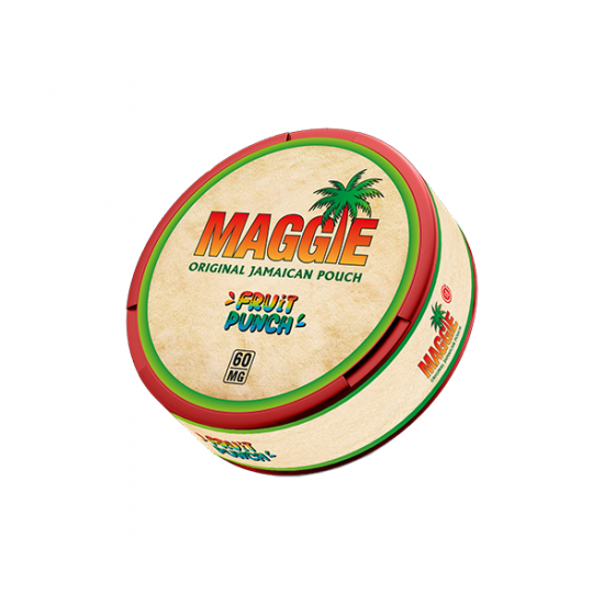 60mg Maggie Extreme Nicotine Pouches - 20 Pouches - Flavour: Fruit Punch