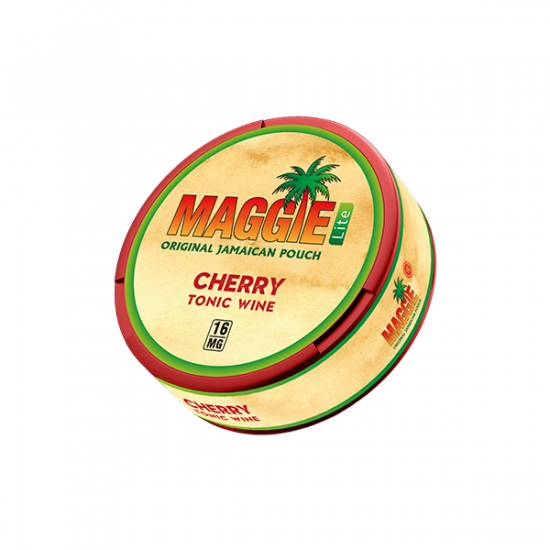 16mg Maggie Lite Nicotine Pouches - 20 Pouches - Flavour: Cherry Tonic Wine