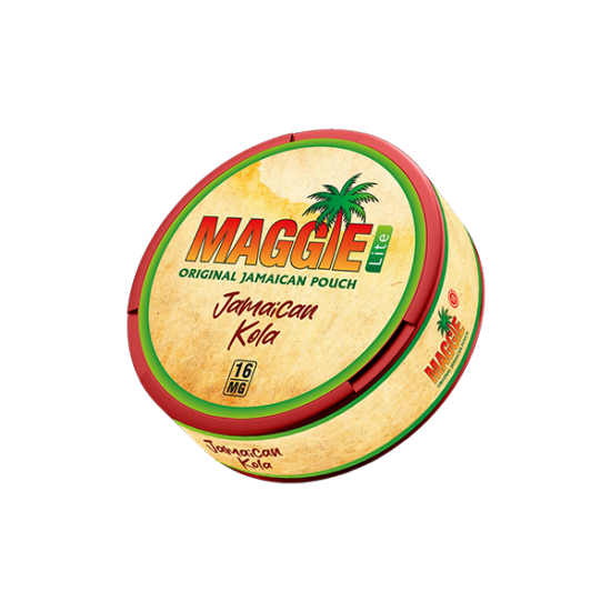 16mg Maggie Lite Nicotine Pouches - 20 Pouches - Flavour: Jamaican Kola