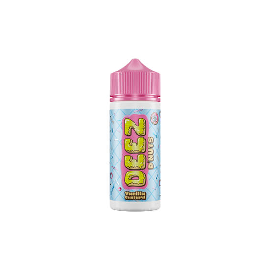 0mg Deez DNuts 100ml Shortfill (70VG/30PG) - Flavour: Vanilla Custard