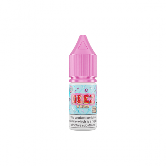 10mg Deez DNuts 10ml Nic Salts (50VG/50PG) - Flavour: Strawberry Jam