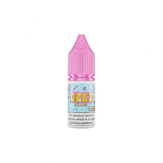 10mg Deez DNuts 10ml Nic Salts (50VG/50PG) - Flavour: Vanilla Custard