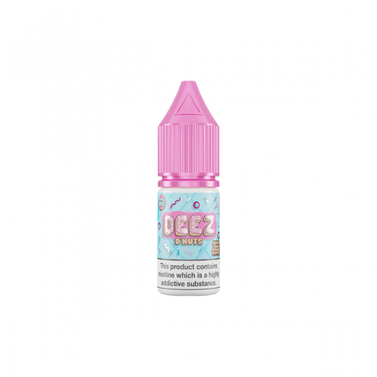 20mg Deez DNuts 10ml Nic Salts (50VG/50PG) - Flavour: White Choc Strawberry