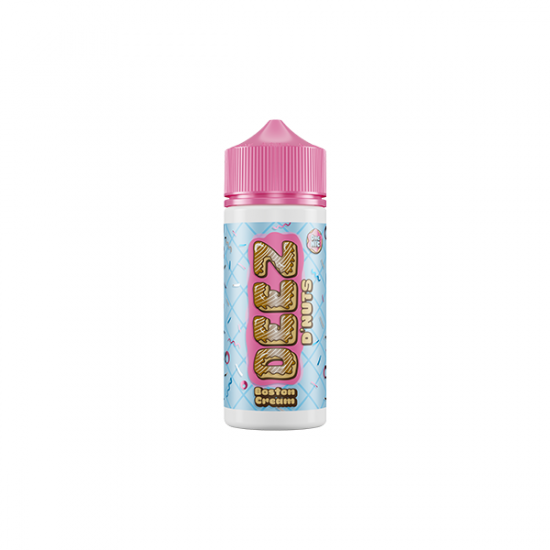 0mg Deez DNuts 100ml Shortfill (70VG/30PG) - Flavour: Boston Cream