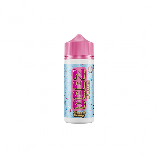 0mg Deez DNuts 100ml Shortfill (70VG/30PG) - Flavour: Glazed Berry