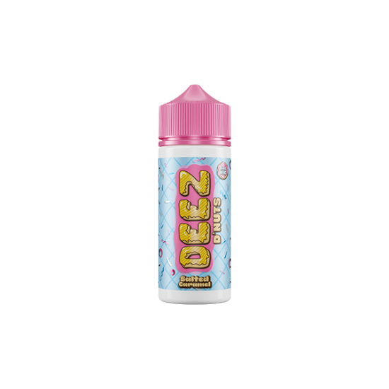 0mg Deez DNuts 100ml Shortfill (70VG/30PG) - Flavour: Salted Caramel