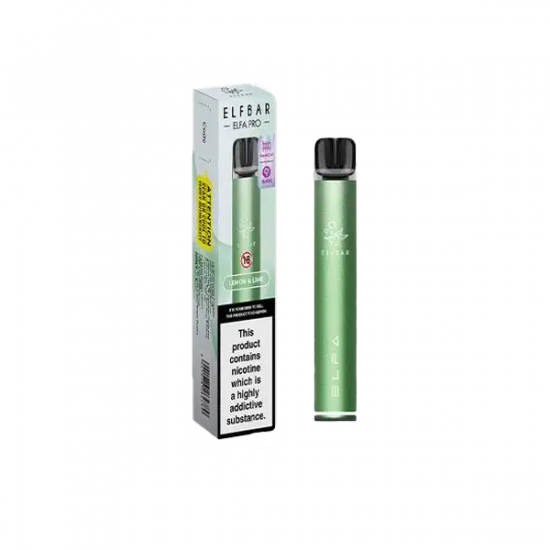 Elf Bar ELFA Pro Pod Kit - Colour & Flavour: Twilight Green - Lemon Lime