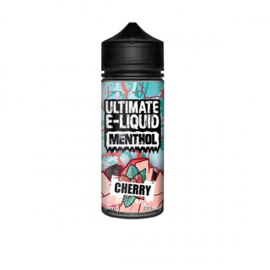 Ultimate E-liquid Menthol by Ultimate Puff 100ml Shortfill 0mg (70VG/30PG) - Flavour: Cherry