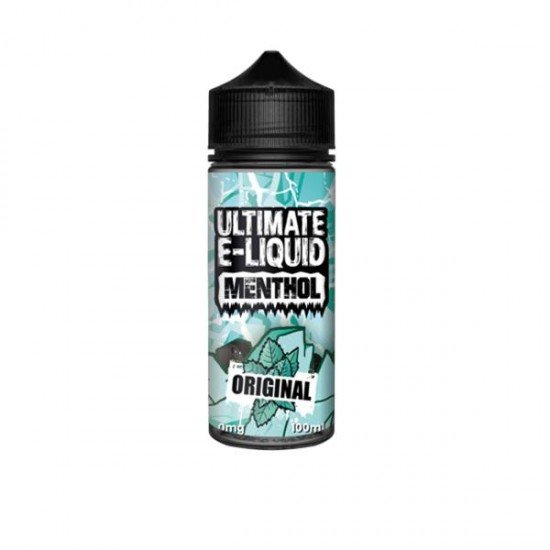 Ultimate E-liquid Menthol by Ultimate Puff 100ml Shortfill 0mg (70VG/30PG) - Flavour: Original