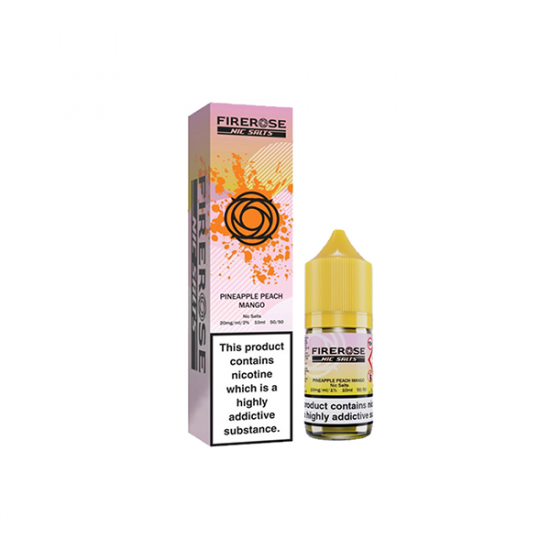 20mg Elux Firerose 5000 Nic salts 10ml (50VG/50PG) - Flavour: Pineapple peach mango