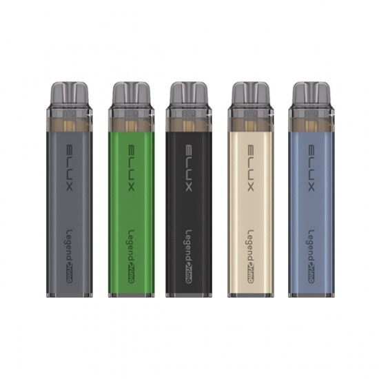 Elux Legend Prime 5000 Refillable Pod Kit + 1x20mg Nic Salt 10ml - Color: Green - 1x Lemon & Lime