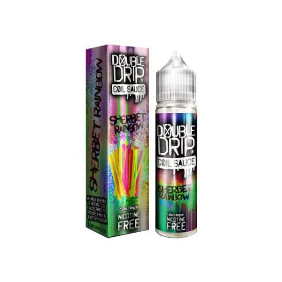 EXPIRED:: Double Drip 0mg 50ml Shortfill (80VG/20PG) - Flavour: Raspberry Sherbet (Short Dated: 04/07/24)