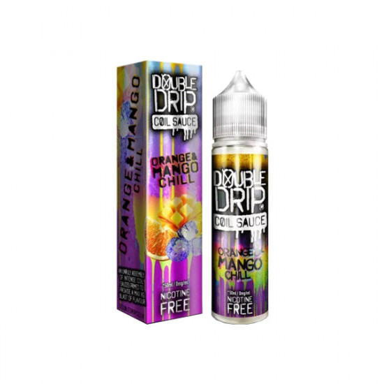 EXPIRED:: Double Drip 0mg 50ml Shortfill (80VG/20PG) - Flavour: Orange Mango Chill (Out Of Date: 07/01/21)