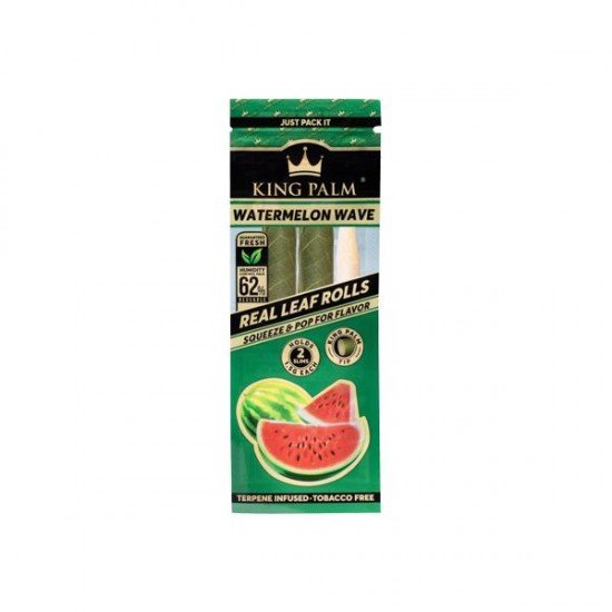 2 King Palm Flavoured Slim 1.5G Rolls - Flavour: Watermelon Wave