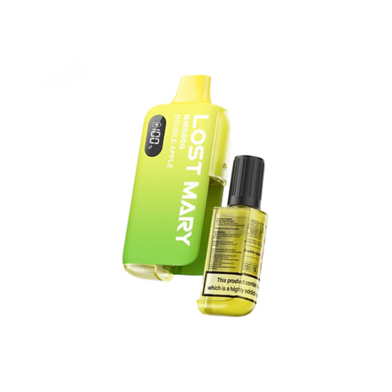 20mg Lost Mary BM6000 Disposable Rechargeable Vape Kit 6000 Puffs - Flavour: Double Apple