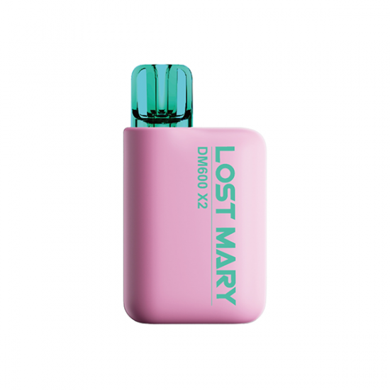 20mg Lost Mary DM600 X2 Disposable Pod Kit 1200 Puffs - Twin Pack - Flavour: Cherry Ice