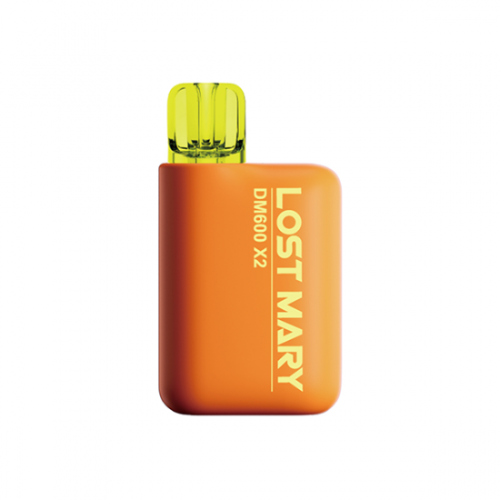 20mg Lost Mary DM600 X2 Disposable Pod Kit 1200 Puffs - Twin Pack - Flavour: Triple Mango