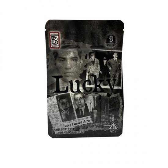 Printed Mylar Zip Bag 3.5g Large - Label Included - Amount: x1 & Design: Lucky