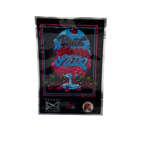 Printed Mylar Zip Bag 3.5g Large - Label Included - Amount: x1 & Design: Black Cherry Latto