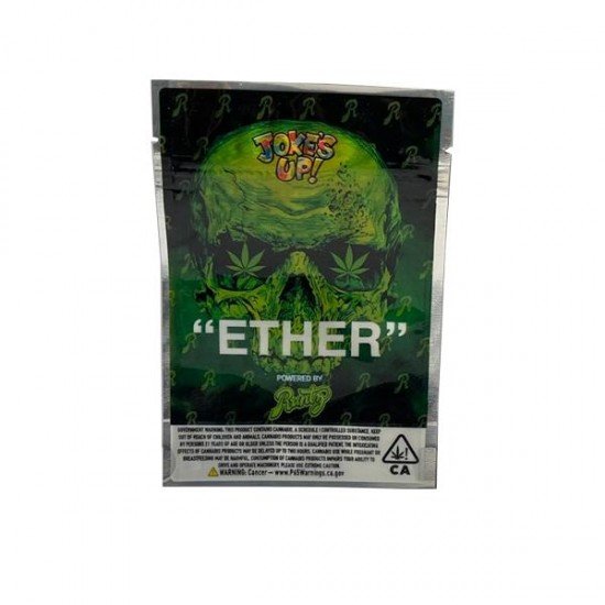 Printed Mylar Zip Bag 3.5g Large - Label Included - Amount: x1 & Design: Ether